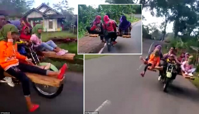 Ojek Kampung Angkut 9 Penumpang Disorot Media Asing